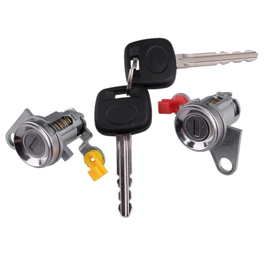 Front Pair Door Lock Cylinder Set Kit with Keys for 95-04 Toyota Tacoma